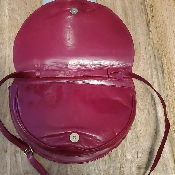 RARE Vintage Stuart Weitzman Leather Handbag Burgandy Floral Design - Picture 3 of 12